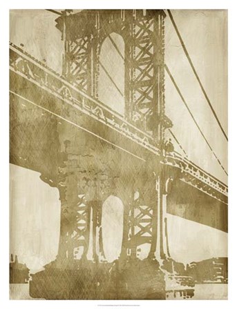 Non-Embellished Bridge Etching II by Ethan Harper art print