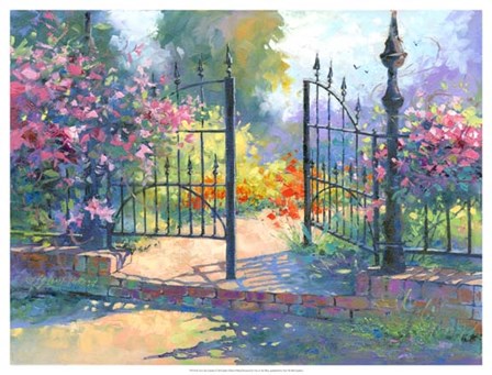 Into the Garden by Julie G Pollard art print