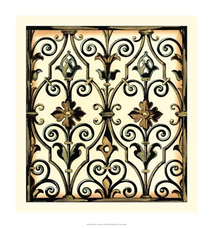 Ironwork I - no crackle by Vision Studio art print