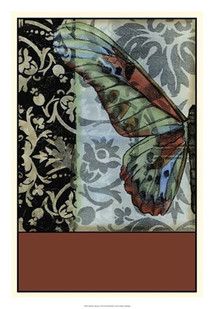 Butterfly Tapestry I by Jennifer Goldberger art print