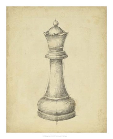 Antique Chess III by Ethan Harper art print