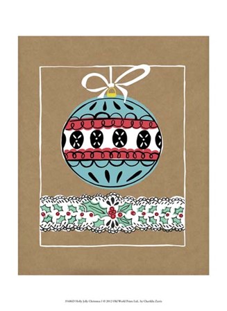 Holly Jolly Christmas I by Chariklia Zarris art print