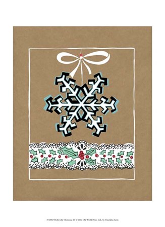 Holly Jolly Christmas III by Chariklia Zarris art print