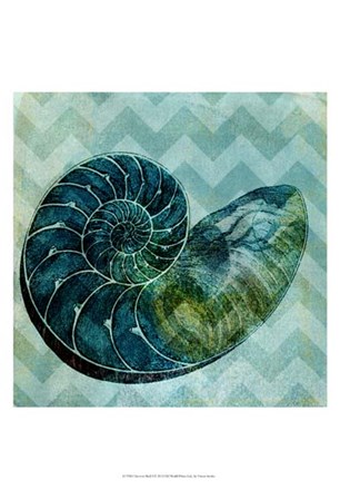 Chevron Shell I by Vision Studio art print