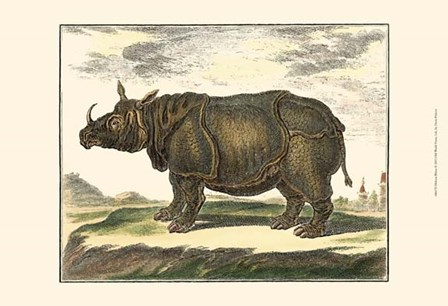 Rhino by Denis Diderot art print