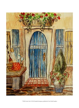 Greek Cafe I by Danielle Harrington art print