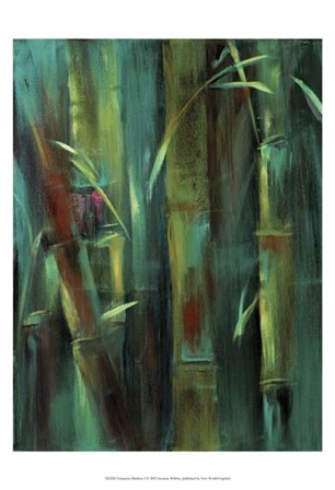 Turquoise Bamboo I by Suzanne Wilkins art print