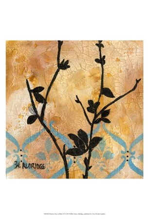 Modern Tree in Black II by W Green-Aldridge art print
