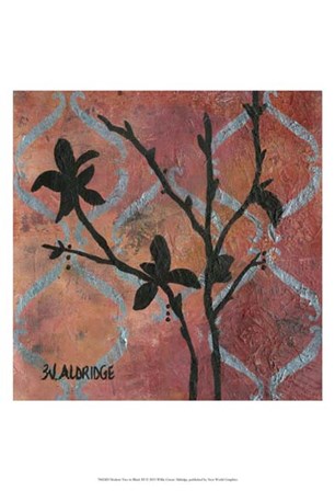 Modern Tree in Black III by W Green-Aldridge art print