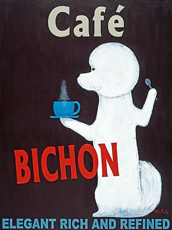 Cafe Bichon by Ken Bailey art print