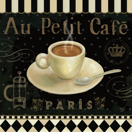 Cafe Parisien II by Daphne Brissonnet art print