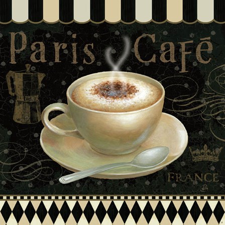 Cafe Parisien III by Daphne Brissonnet art print