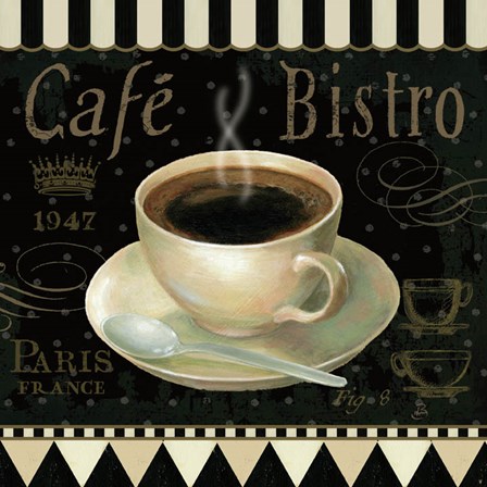 Cafe Parisien IV by Daphne Brissonnet art print