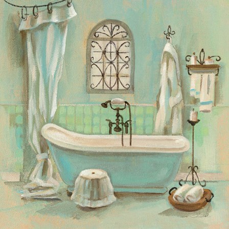 Glass Tile Bath I by Silvia Vassileva art print