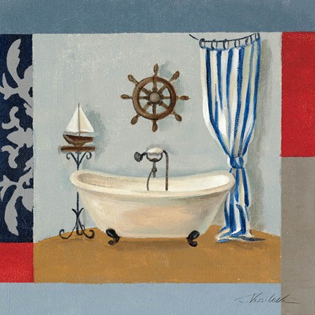 Nautical Bath II by Silvia Vassileva art print