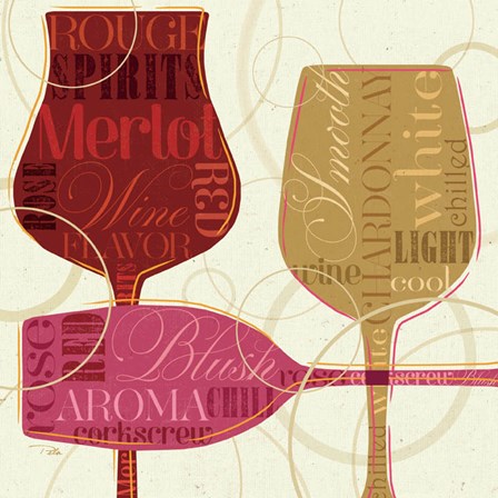 Colorful Wine I by Pela Studio art print