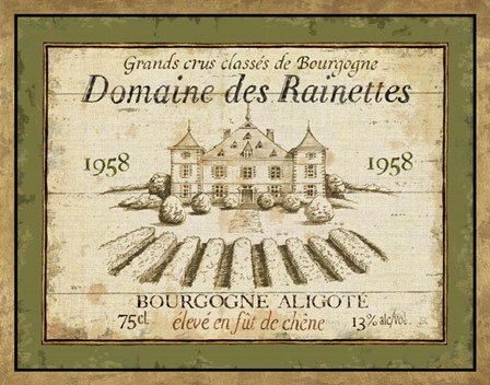 French Wine Label III by Daphne Brissonnet art print