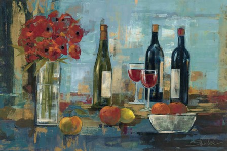Fruit and Wine by Silvia Vassileva art print
