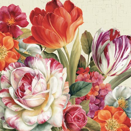 Garden View Tossed - Florals by Lisa Audit art print