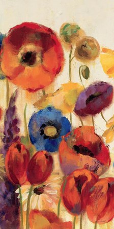 Joyful Garden Panel II by Silvia Vassileva art print