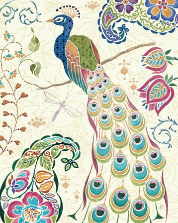 Peacock Fantasy III by Daphne Brissonnet art print