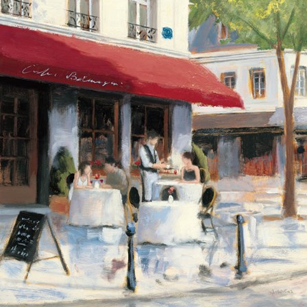 Relaxing at the Cafe I by James Wiens art print