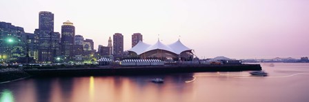 Skyscrapers at the waterfront, Charles river, Boston, Massachusetts, USA by Panoramic Images art print