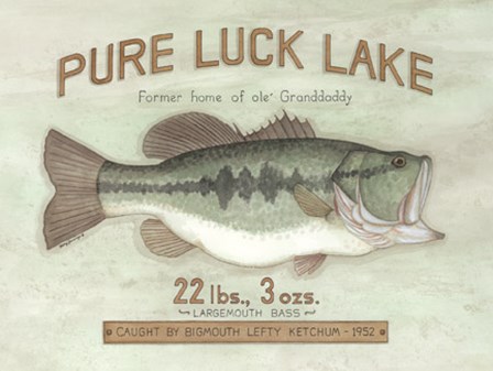 Pure Luck Lake by Kathy Jennings art print