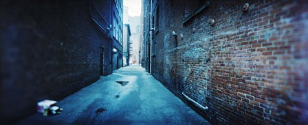 Buildings along an alley, Pioneer Square, Seattle, Washington State, USA by Panoramic Images art print
