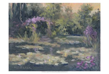 Monet&#39;s Garden IV by Mary Jean Weber art print