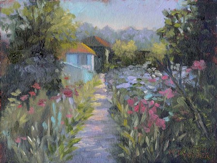 Monet&#39;s Garden V by Mary Jean Weber art print