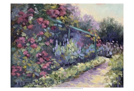 Monet&#39;s Garden VI by Mary Jean Weber art print