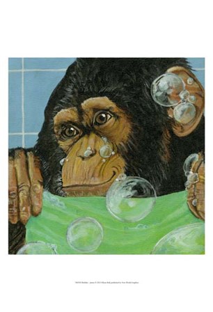 Bubbles - James by Dlynn Roll art print