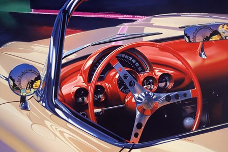 &#39;58 Corvette by Graham Reynolds art print