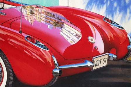 &#39;57 Corvette by Graham Reynolds art print