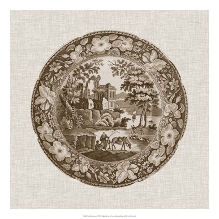 Sepia Transferware I by Vision Studio art print