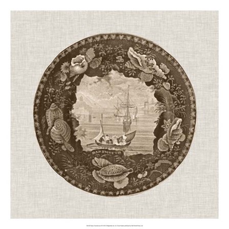 Sepia Transferware III by Vision Studio art print