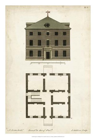 Design for a Building III by J Addison art print