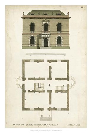 Design for a Building IV by J Addison art print