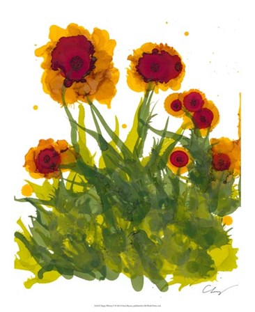 Poppy Whimsy V by Cheryl Baynes art print