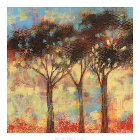 Kaleidoscope Trees I by Jennifer Goldberger art print