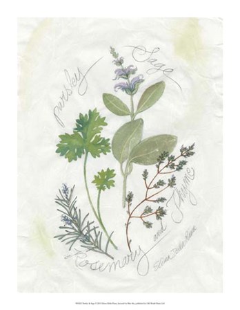 Parsley &amp; Sage by Elissa Della-Piana art print