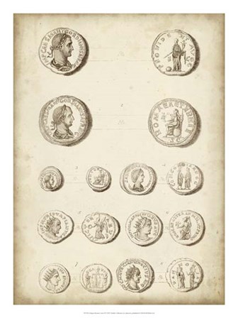 Antique Roman Coins II art print