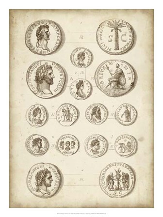 Antique Roman Coins IV art print