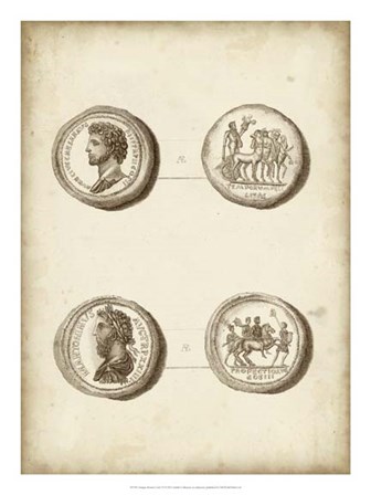 Antique Roman Coins VI art print