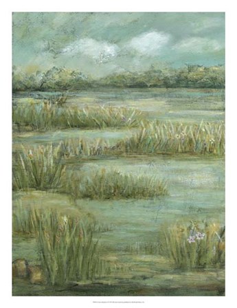 Green Meadows I by Beverly Crawford art print