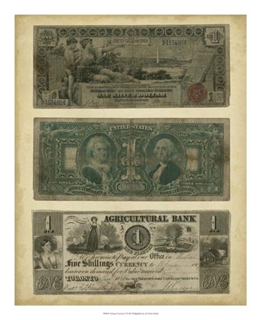 Antique Currency V by Vision Studio art print