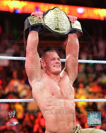 John Cena with the World Heavyweight Championship Belt 2013 Survivor Series art print