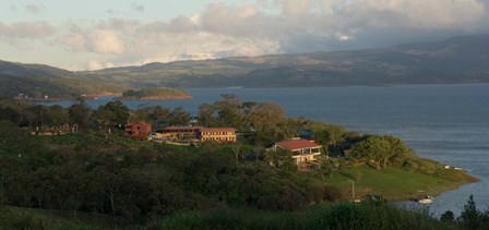 High angle view of houses in a village, Guanacaste, Costa Rica by Panoramic Images art print