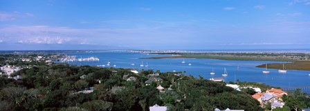 High angle view from top of lighthouse, St. Augustine, Florida, USA by Panoramic Images art print
